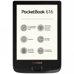 Электронная книга PocketBook 616, 6" E-Ink, 1024x758, 8Gb ROM, microSD, microUSB, Black